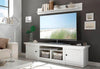 Comoda Tv California alba cu textura de lemn, 194 cm latime - LunaHome.ro