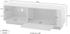 Comoda Tv Clair culoare stejar cu design modern 138 cm