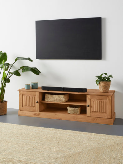 Comoda Tv Liotta din lemn de pin natur 160 cm