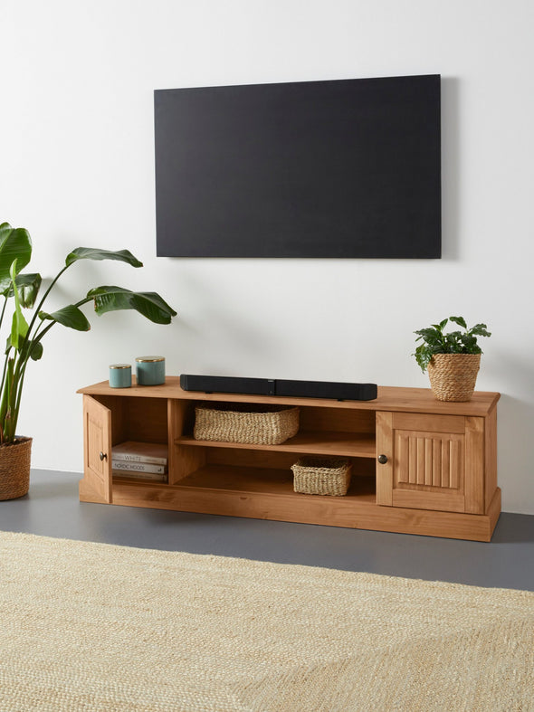 Comoda Tv Liotta din lemn de pin natur 160 cm - LunaHome.ro