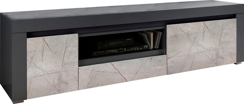 Comoda Tv Marble cu aspect de marmura, latime 180 cm - LunaHome.ro