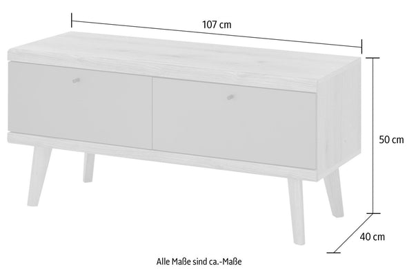 Comoda Tv Mavas in stil scandinav verde 107 cm lățime