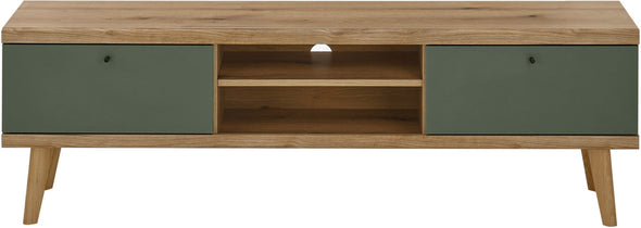 Comoda Tv Mavas in stil scandinav verde 160 cm lățime - LunaHome.ro