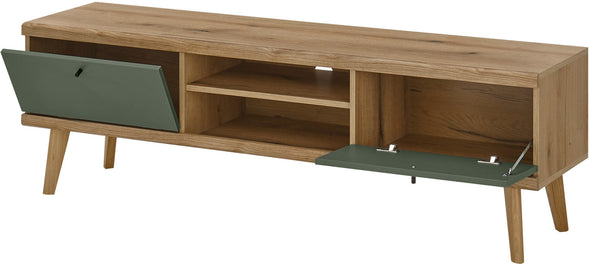 Comoda Tv Mavas in stil scandinav verde 160 cm lățime - LunaHome.ro
