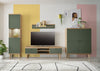 Comoda Tv Mavas in stil scandinav verde 160 cm lățime - LunaHome.ro