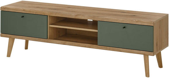 Comoda Tv Mavas in stil scandinav verde 160 cm lățime - LunaHome.ro