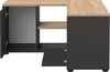 Comoda Tv de colț Angle negru cu stejar 90x90 cm - LunaHome.ro