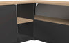 Comoda Tv de colț Angle negru cu stejar 90x90 cm - LunaHome.ro