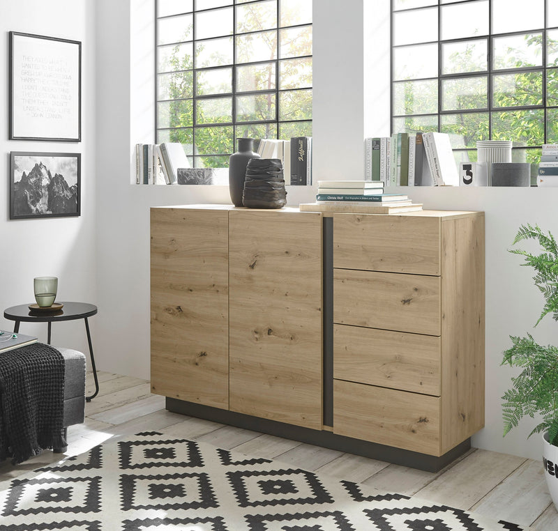 Comoda »CLAiR« design modern de stejar, lățime 138 cm - LunaHome.ro