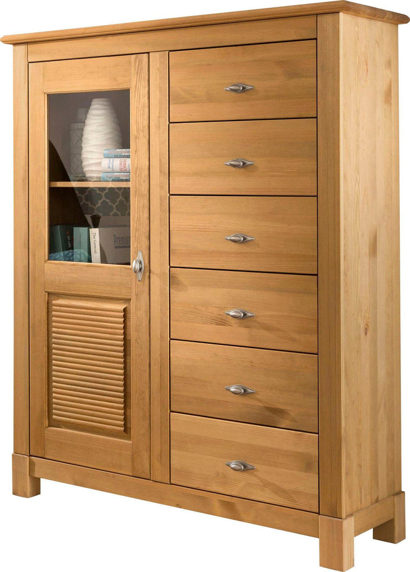Comoda »Rauna« din lemn masiv de pin natur, 103 cm latime - LunaHome.ro