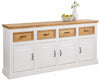 Comoda »Selma« din lemn masiv de pin alb cu natur, 192 cm - LunaHome.ro