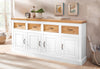 Comoda »Selma« din lemn masiv de pin alb cu natur, 192 cm - LunaHome.ro