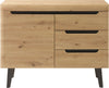 Comoda »Torge« cu design scandinav, aspect de lemn, 107 cm latime - LunaHome.ro