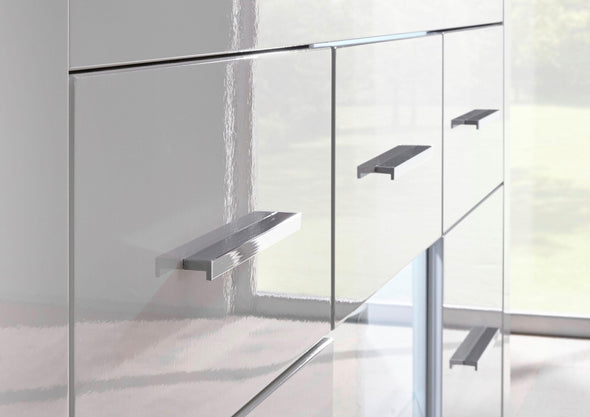 Comoda Tv Bianco alba cu front lucios, 180 cm - LunaHome.ro