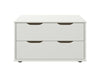 Comoda alba Tide cu 2 sertare mari 70 cm - LunaHome.ro