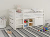 Comoda alba Tide cu 2 sertare mari 70 cm - LunaHome.ro