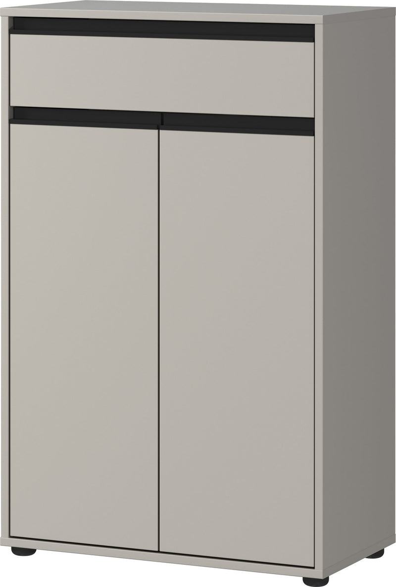 Comodă de baie Lemont gri cu aspect mat 63 cm lățime - LunaHome.ro
