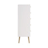Comoda inalta Bodo cu 5 sertare, design scandinav 50 cm