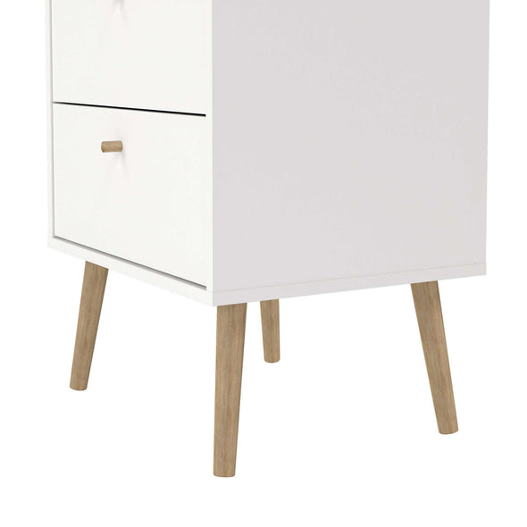 Comoda inalta Bodo cu 5 sertare, design scandinav 50 cm
