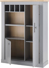 Comoda inalta Chambord gri cu aspect elegant, 103 cm lățime