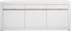 Comoda inalta Chester alb mat cu detaliu schimbabil 217 cm - LunaHome.ro