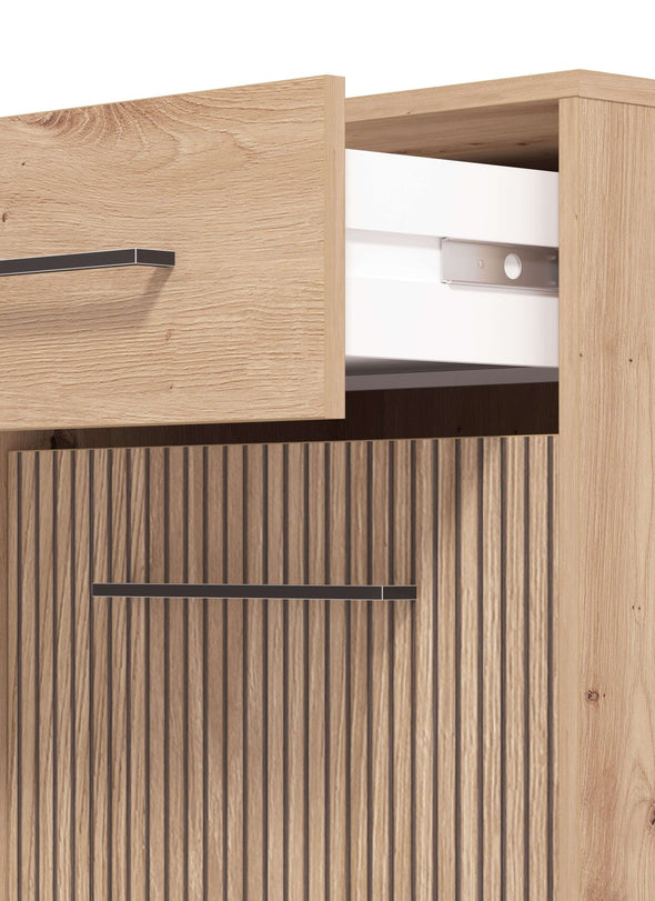 Comoda pantofar Landes cu aspect de riflaj 54,5 cm - LunaHome.ro