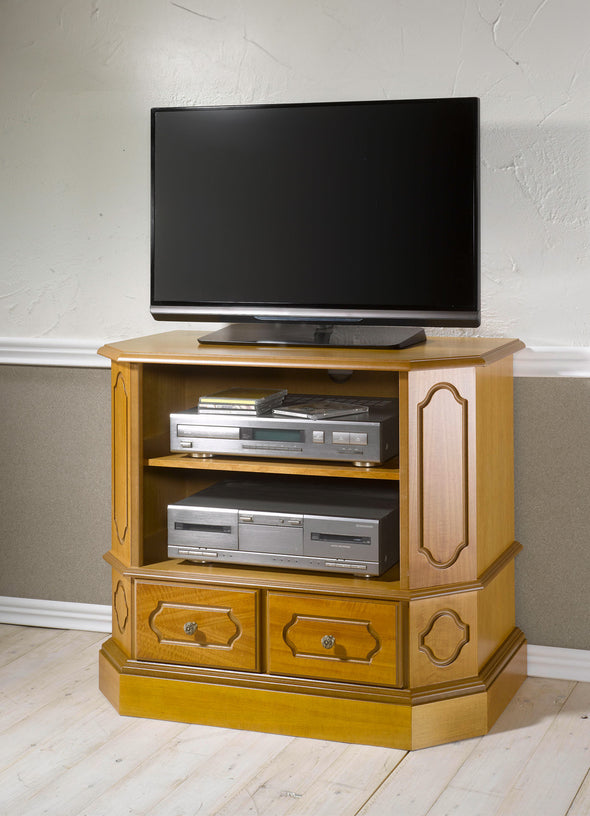 Comoda pentru TV in stil clasic cu fronturi din stejar, 53 cm - LunaHome.ro