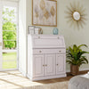 Comoda secretaire Rossi din lemn de pin alb 90 cm - LunaHome.ro