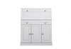 Comoda secretaire Rossi din lemn de pin alb 90 cm - LunaHome.ro