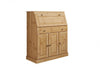 Comoda secretaire Rossi din lemn de pin natur 90 cm