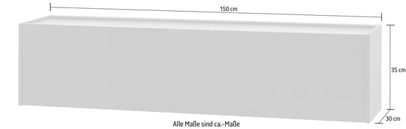 Comoda suspendata »City Giron« cu design modern, 150 cm - LunaHome.ro