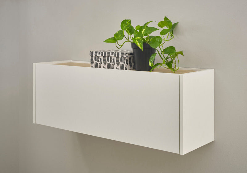 Comoda suspendata »City Giron« cu design modern albă, 100 cm - LunaHome.ro