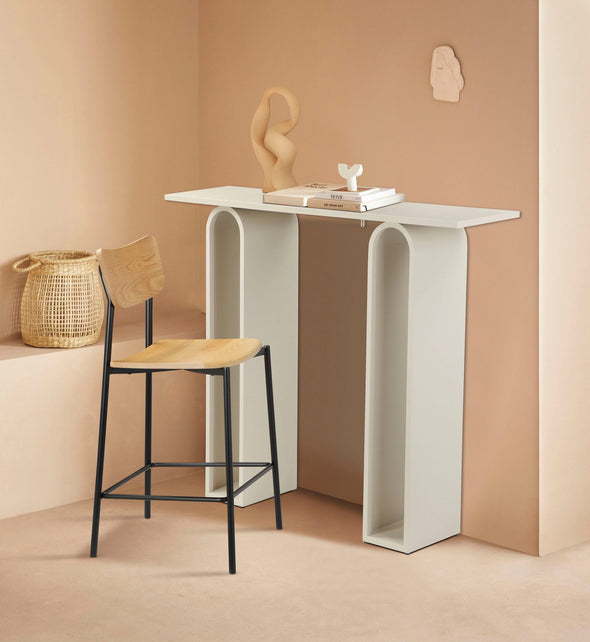 Consola Selena din metal crem 140 cm latime - LunaHome.ro
