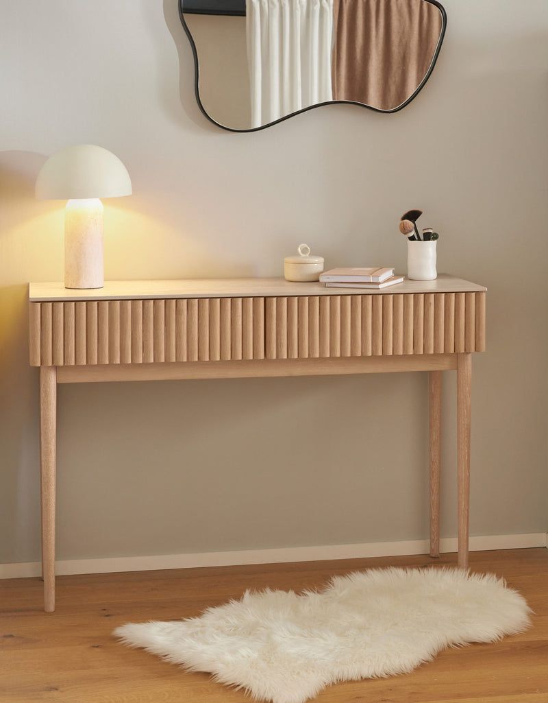 Consola masa de toaleta Solva cu blat ceramic 118 cm - LunaHome.ro