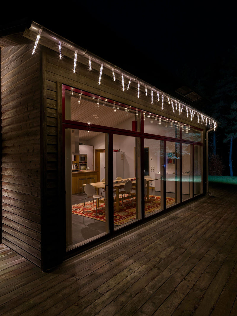 Cortina luminoasa LED de exterior cu 32 de țurțuri KONSTSMIDE - LunaHome.ro