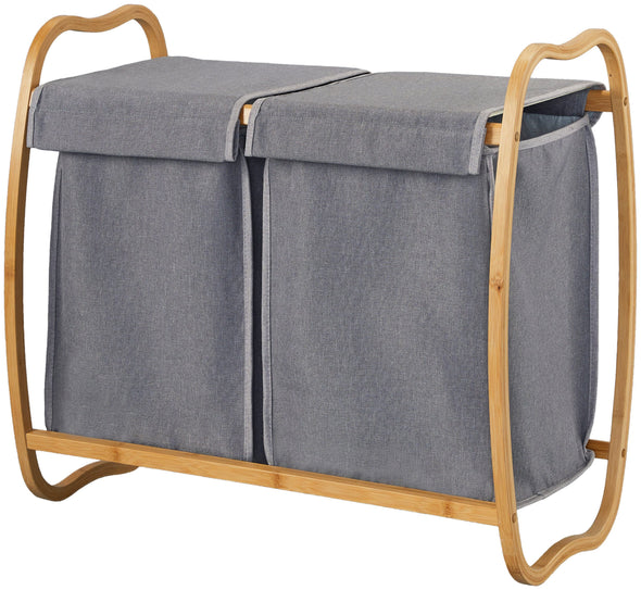 Cos de rufe Costa Rica cu cadru din lemn de bambus 70 cm latime - LunaHome.ro