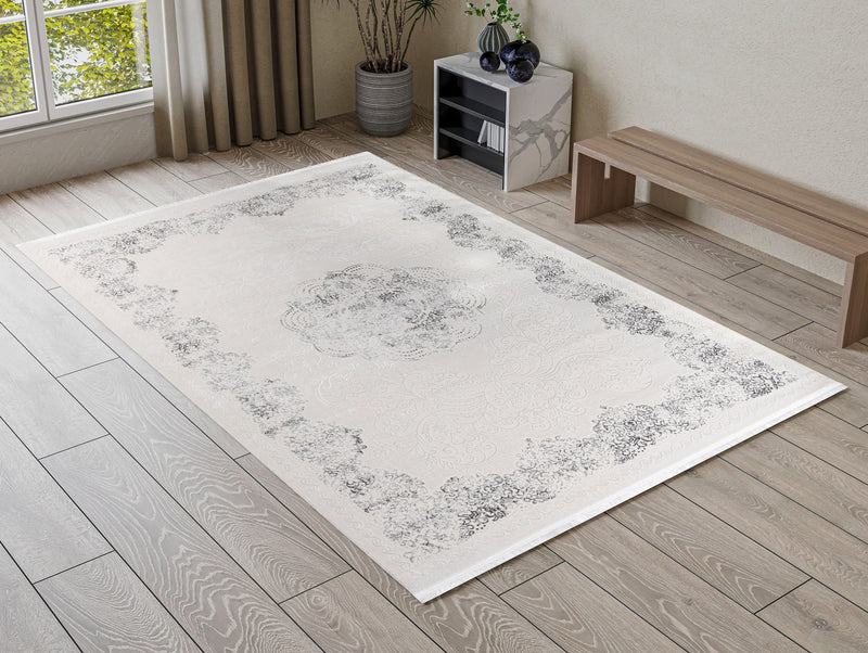 Covor Adana cu aspect vintage oriental gri 160x230 cm - LunaHome.ro