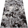 Covor Almrose cu fir scurt, moale model floral gri 120x180 cm