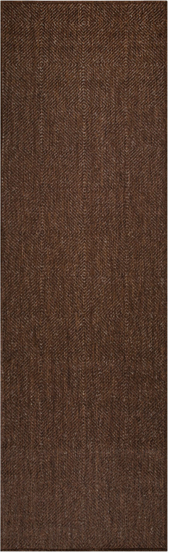 Covor Anna cu tesatura plata potrivit si la exterior maro 67x230 cm - LunaHome.ro