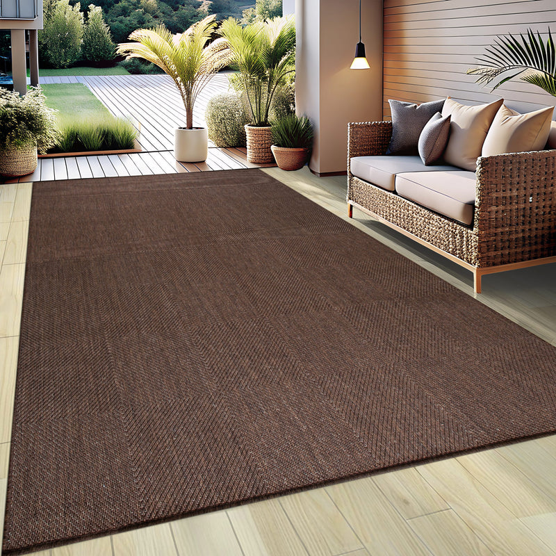 Covor Anna potrivit si la exterior maro 200x290 cm - LunaHome.ro