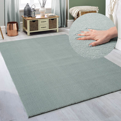 Covor Arabell foarte moale cu aspect de blană albastru 200x280 cm - LunaHome.ro