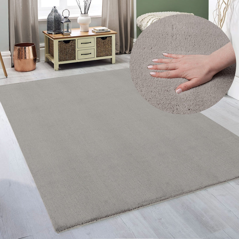 Covor Arabell foarte moale cu aspect de blană bej 240x320 cm - LunaHome.ro