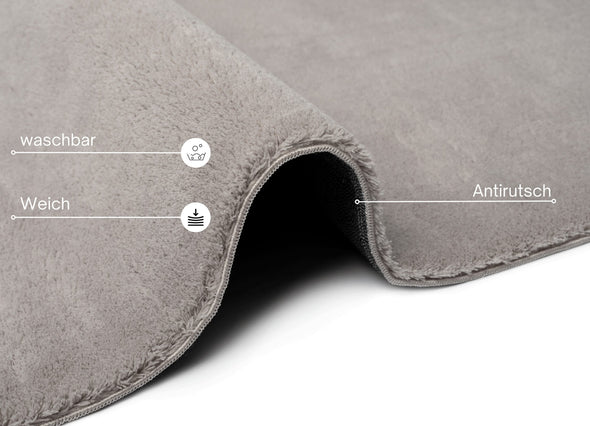 Covor Arabell foarte moale cu aspect de blană bej 240x320 cm