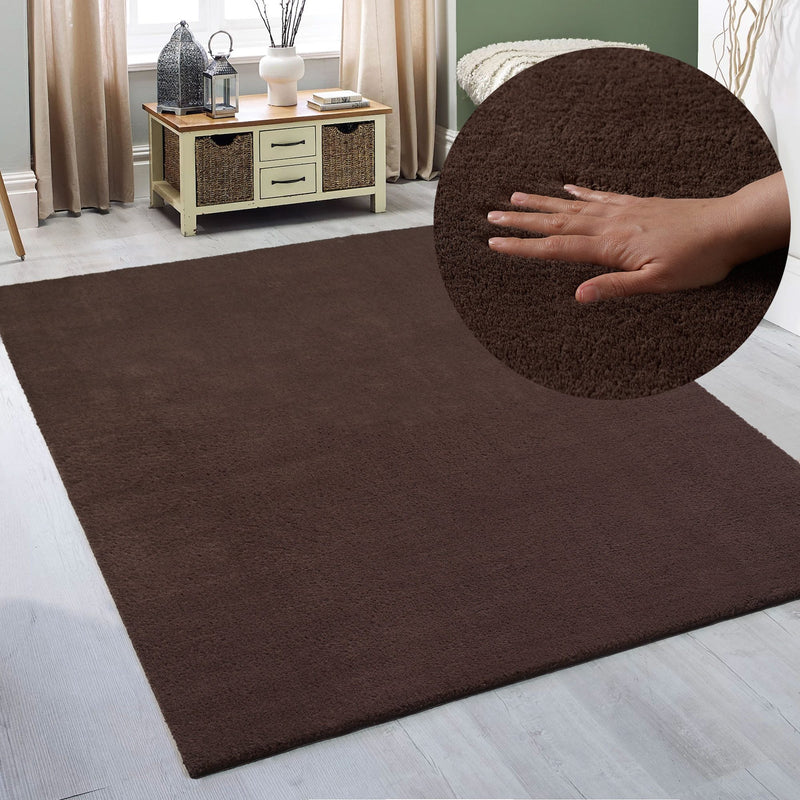 Covor Arabell foarte moale cu aspect de blană maro 200x290 cm - LunaHome.ro