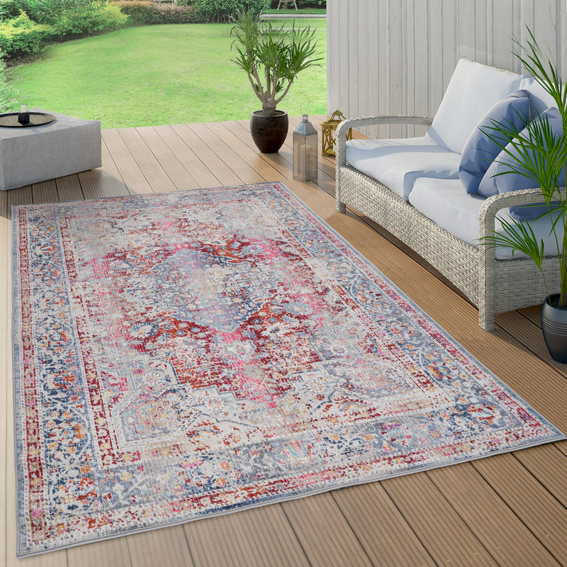 Covor Arik cu model oriental potrivit la interior si exterior 120x170 cm - LunaHome.ro