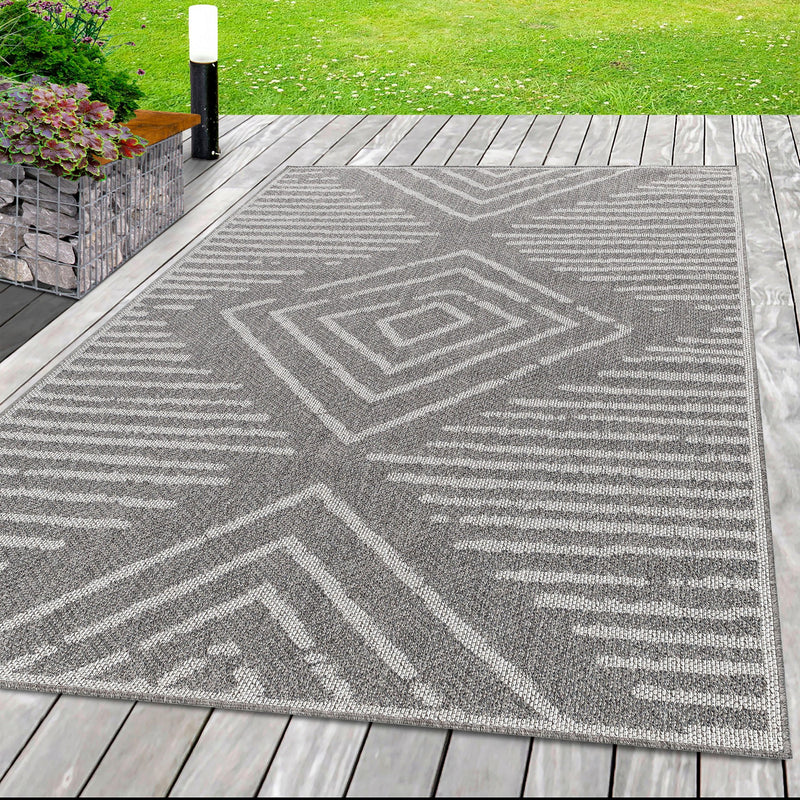 Covor Aruba pentru interior si exterior cu țesătură plată 120x170 cm - LunaHome.ro