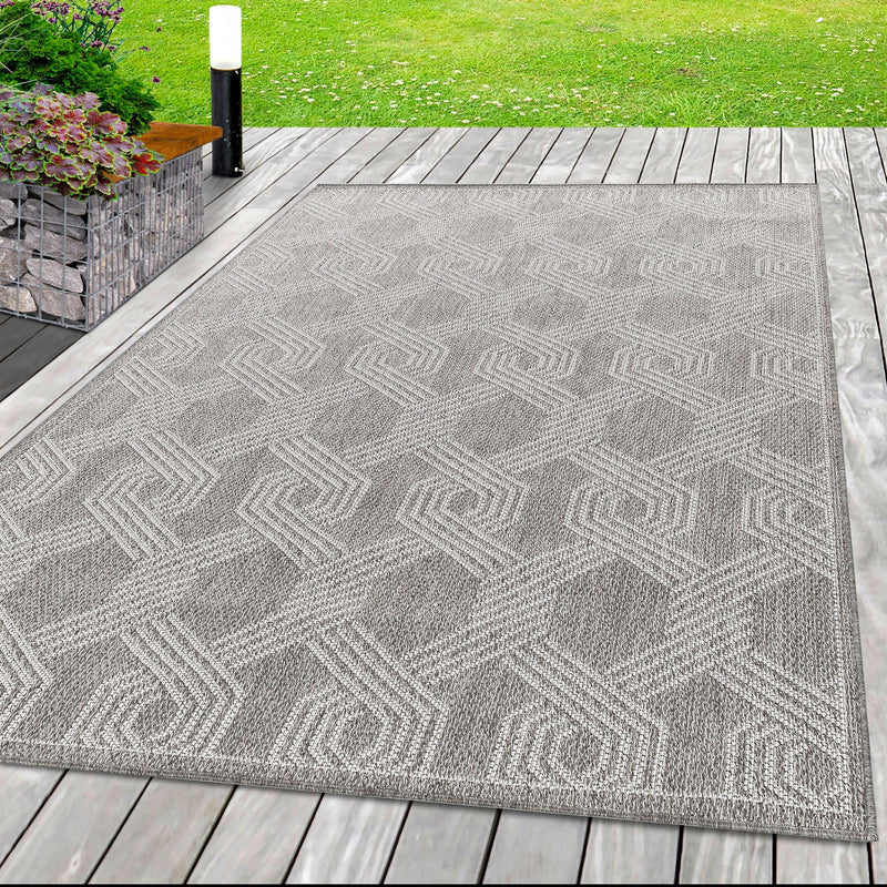 Covor Aruba pentru interior si exterior cu țesătură plată 120x170 cm - LunaHome.ro