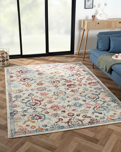 Covor Aurora cu model floral cu fire scurte 170x240 cm - LunaHome.ro