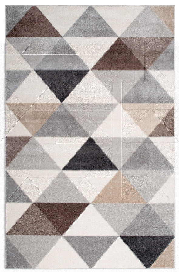 Covor Berlad Bruno Banani cu model geometric bej, 160x230 cm - LunaHome.ro