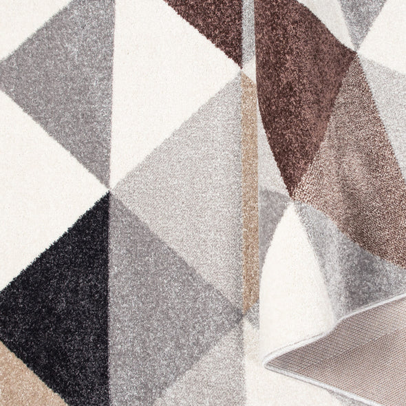 Covor Berlad Bruno Banani cu model geometric bej, 160x230 cm - LunaHome.ro